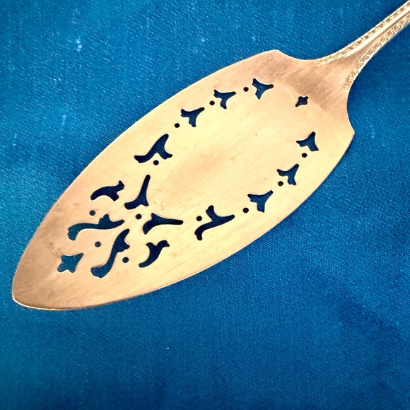 Large Pastry Cake Pie Server-Simon George H. Rogers Silverplate Berkeley design - Picture 5 of 10